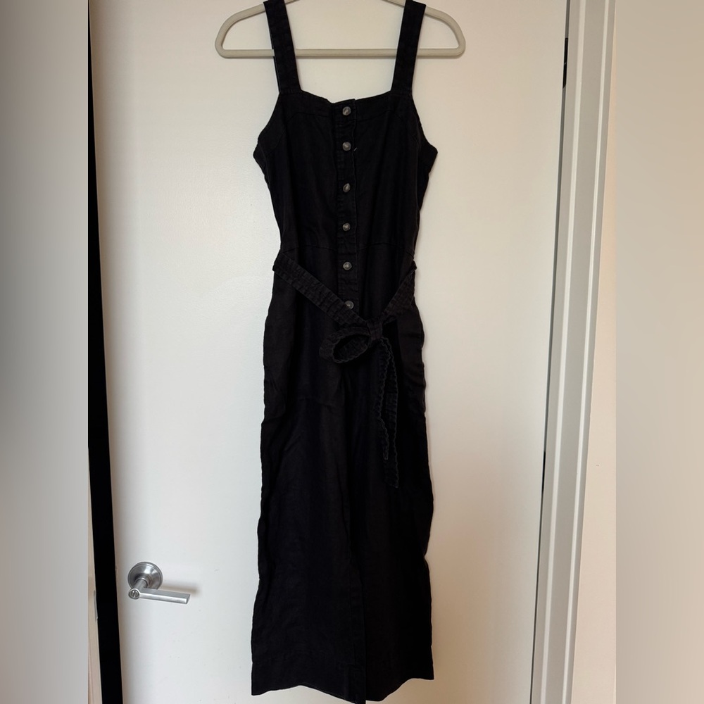 Everlane Black Jumpsuit with Button Detail